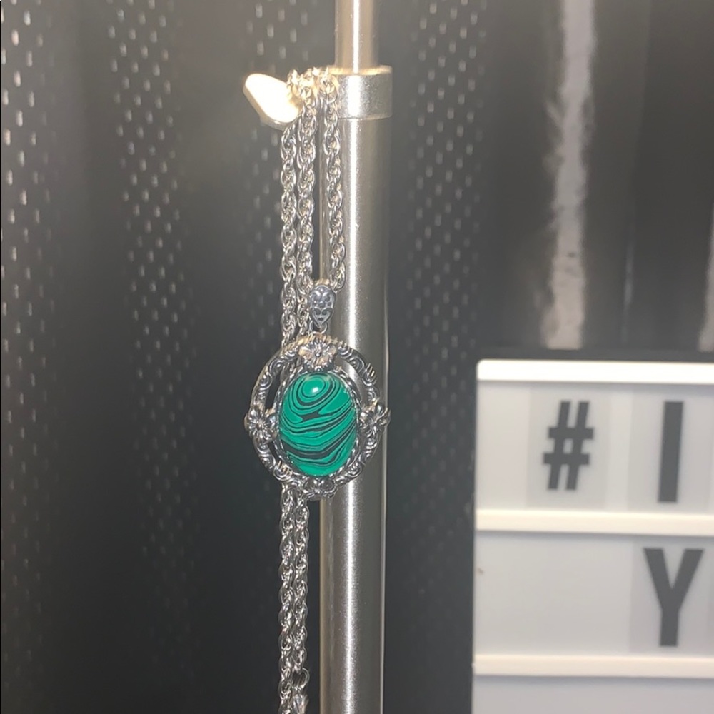 💚Malachite pendant/stainless steel necklace💚 - Picture 3 of 7